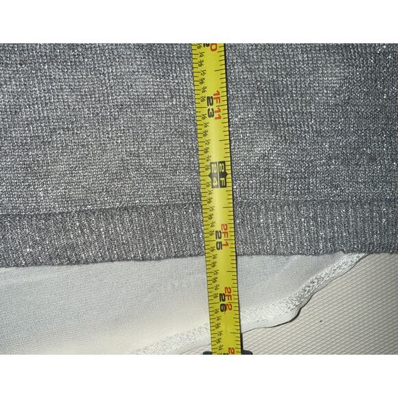 Verve Ami Women's Silver Sparkle Pullover Sweater - Medium - Picture 7 of 8